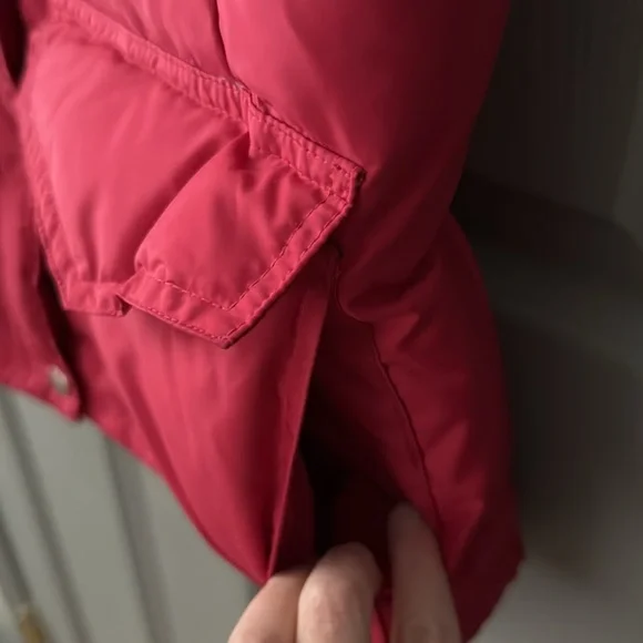 J. Crew Down Puffer Vest Pink And Orange - Picture 7 of 8